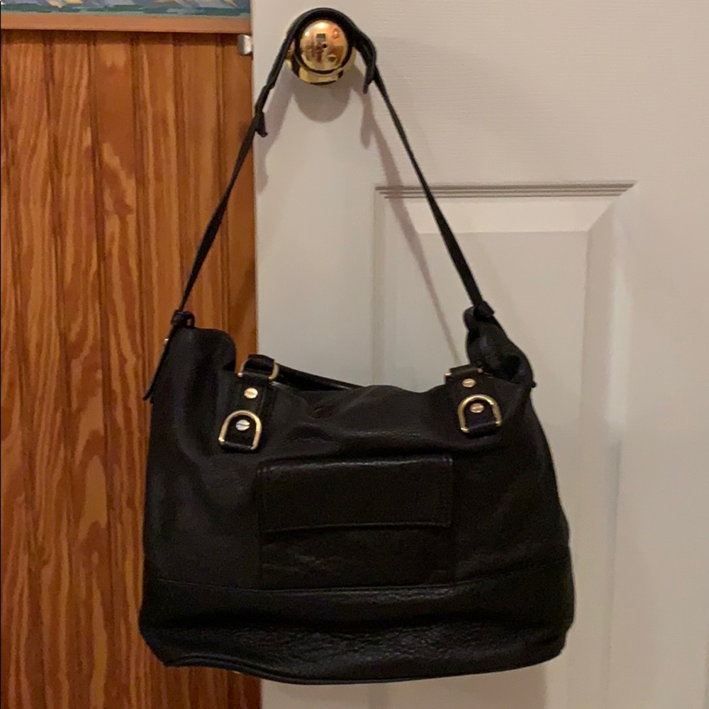 JCrew leather black purse